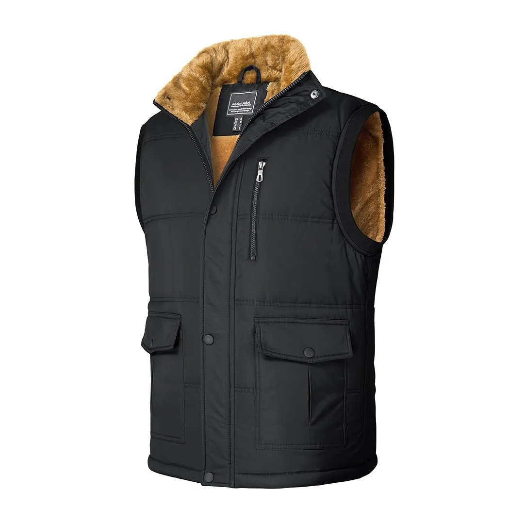 Men's Winter Vests Sleeveless Jackets Padded Coat