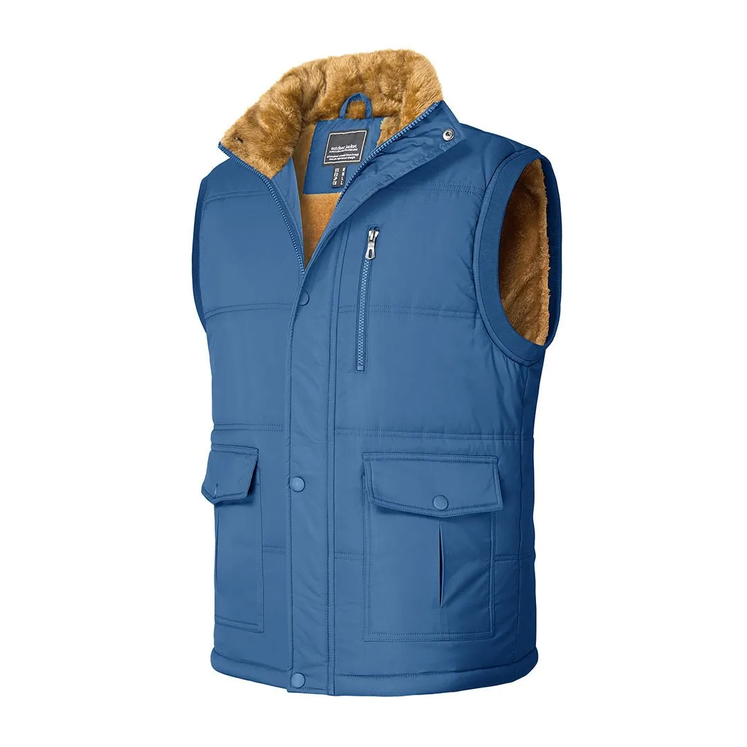 Men's Winter Vests Sleeveless Jackets Padded Coat