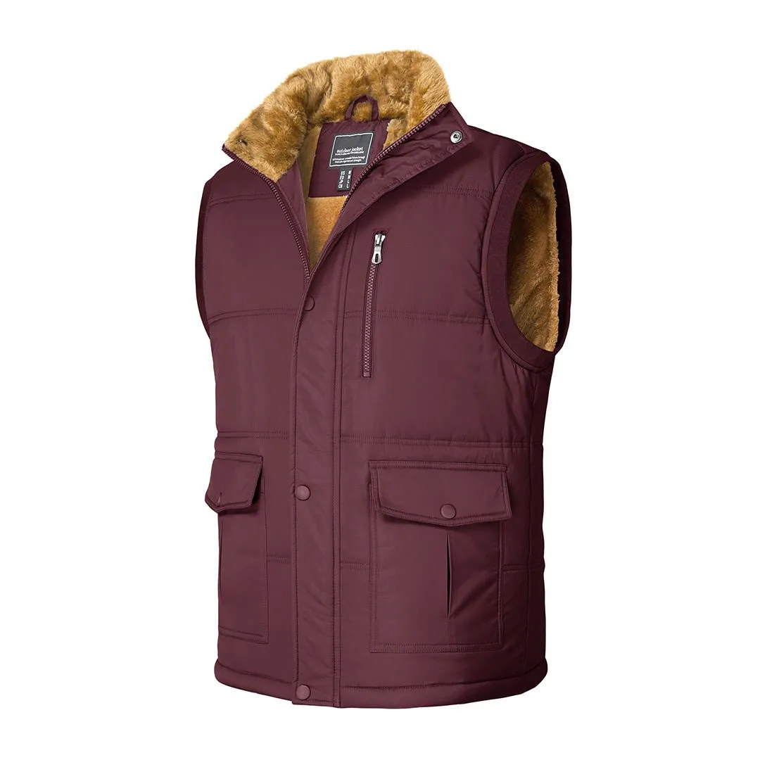 Men's Winter Vests Sleeveless Jackets Padded Coat