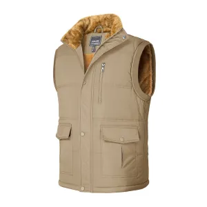 Men's Winter Vests Sleeveless Jackets Padded Coat