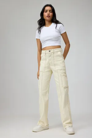 Merino White Cargo Pants