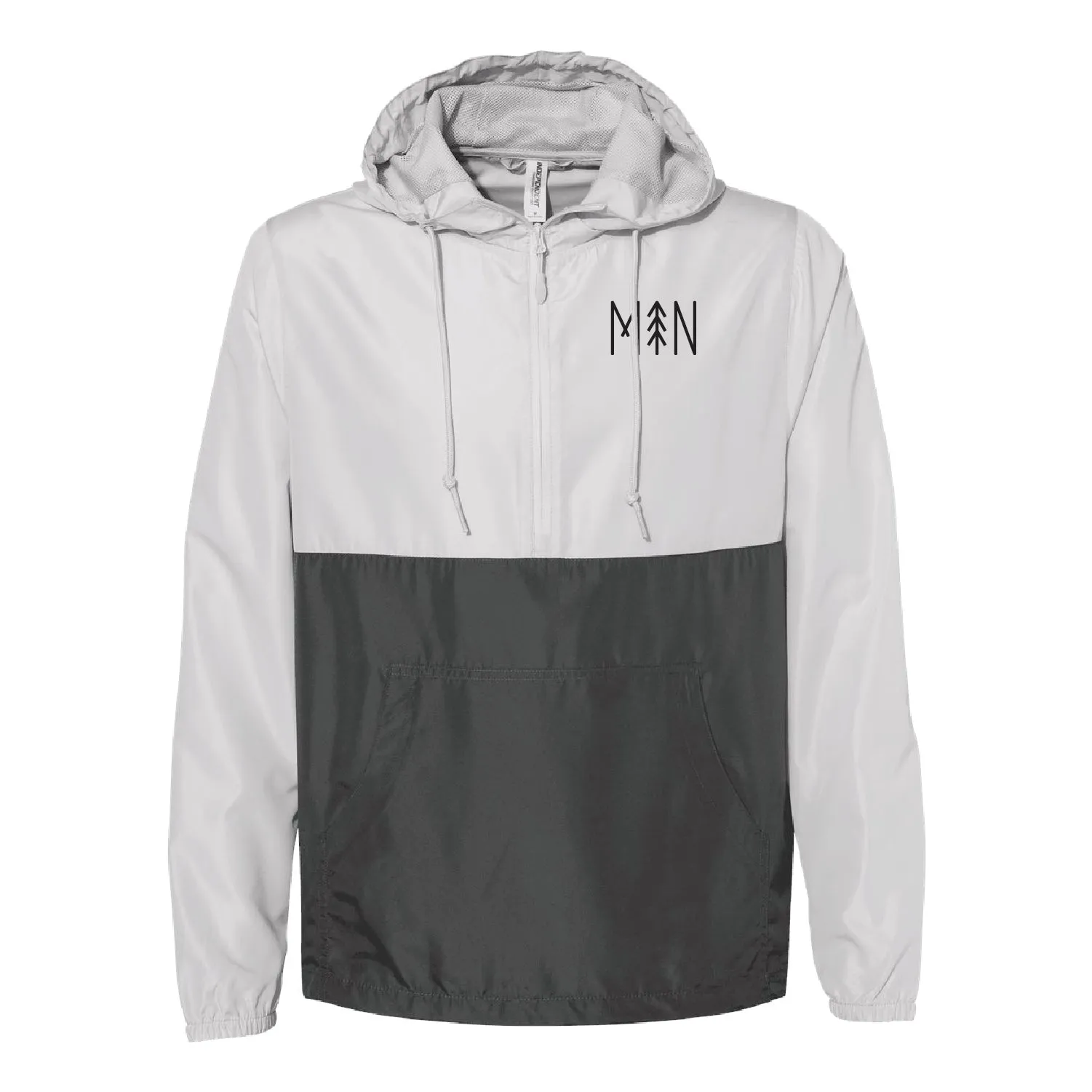 MN141 Unisex Lightweight Quarter-Zip Windbreaker Pullover Jacket