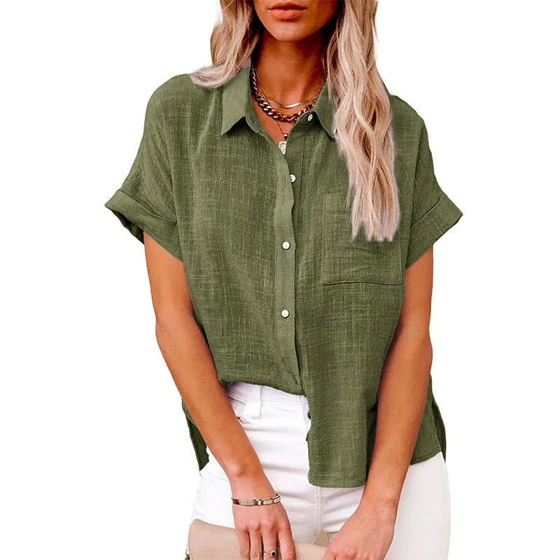 New Solid Casual Loose Shirts