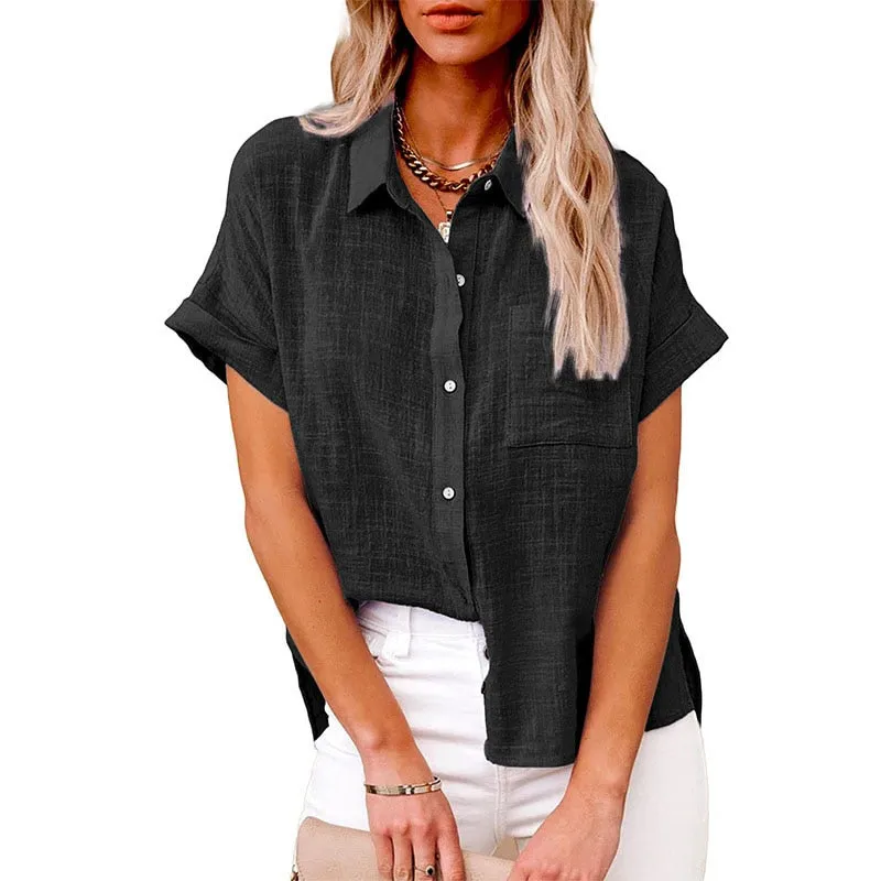 New Solid Casual Loose Shirts