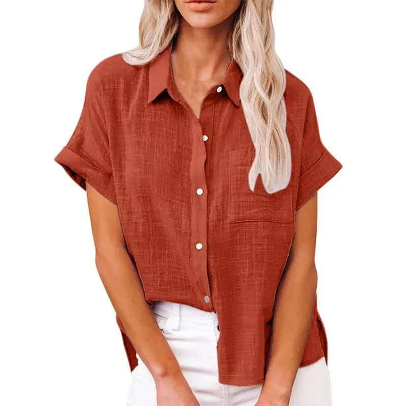 New Solid Casual Loose Shirts