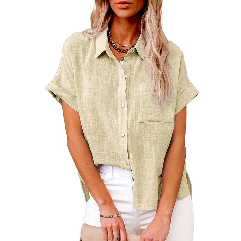 New Solid Casual Loose Shirts