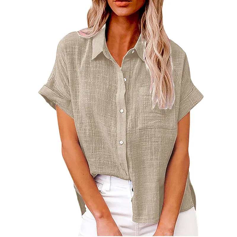 New Solid Casual Loose Shirts