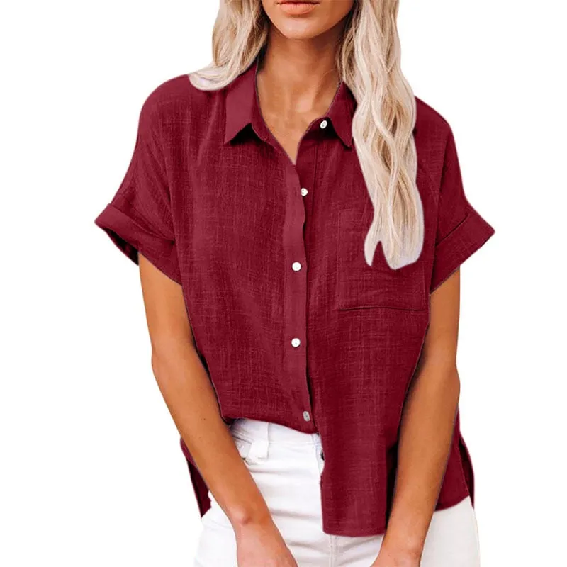 New Solid Casual Loose Shirts