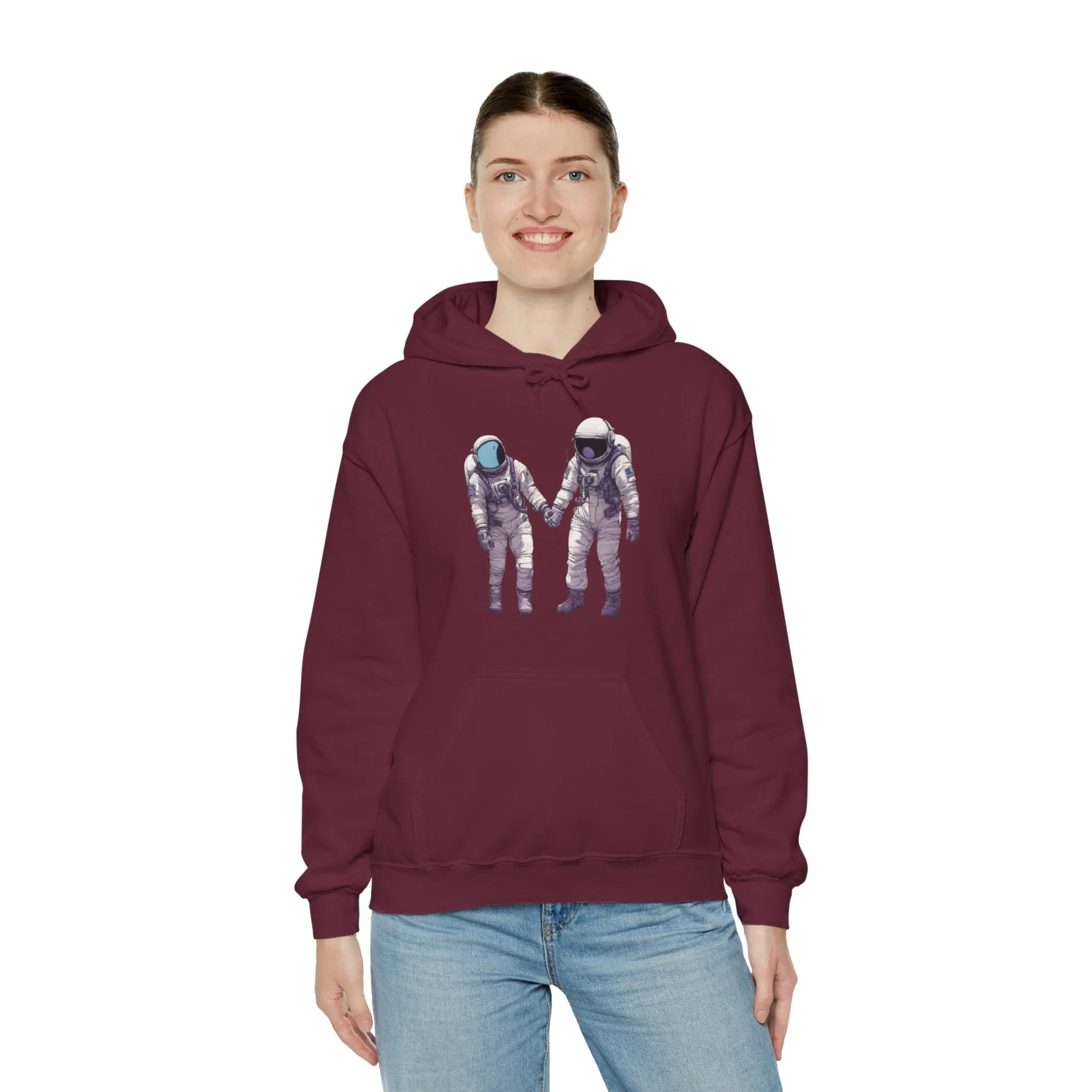 Next To You Astronaut Spaceart Sci-Fi Hoodie