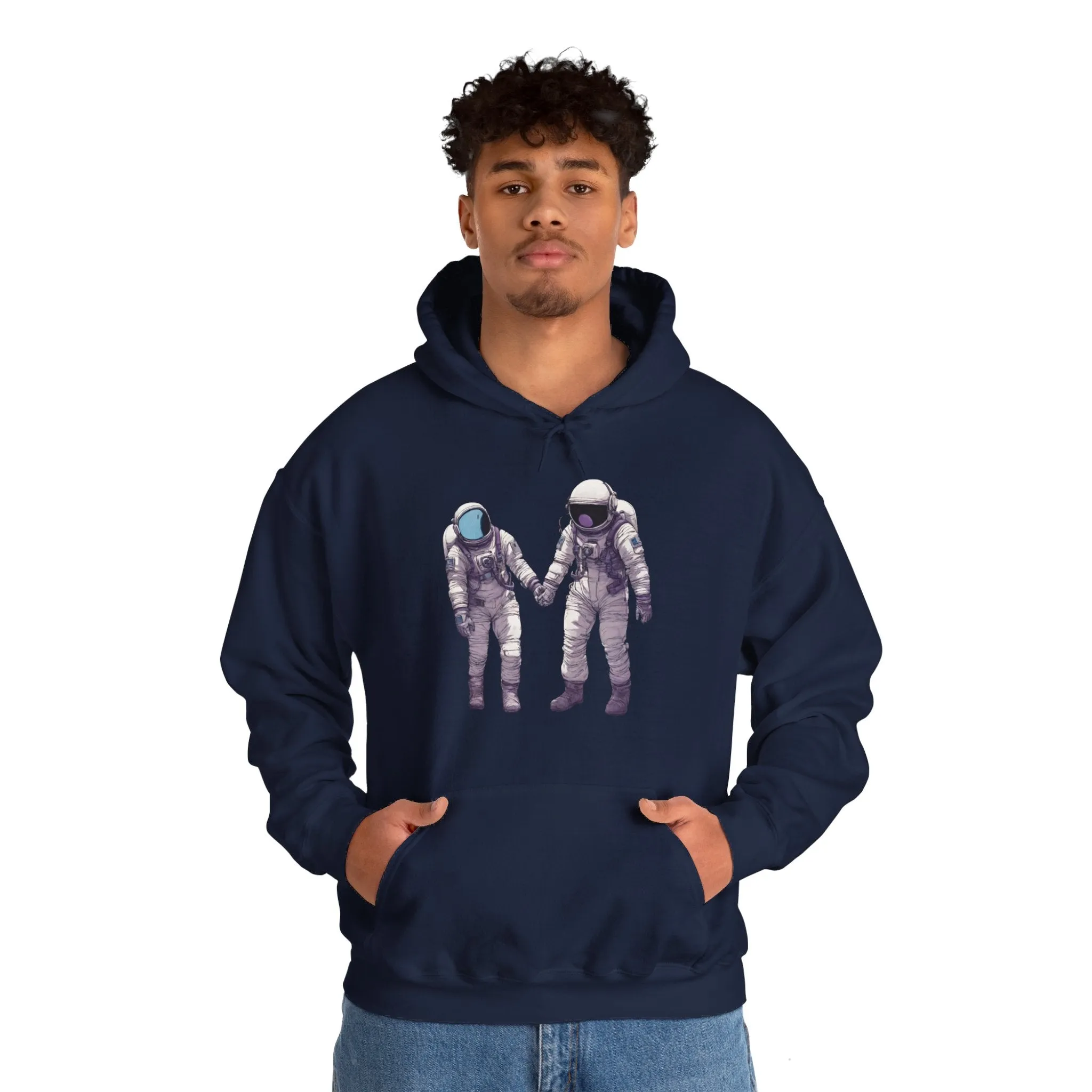 Next To You Astronaut Spaceart Sci-Fi Hoodie