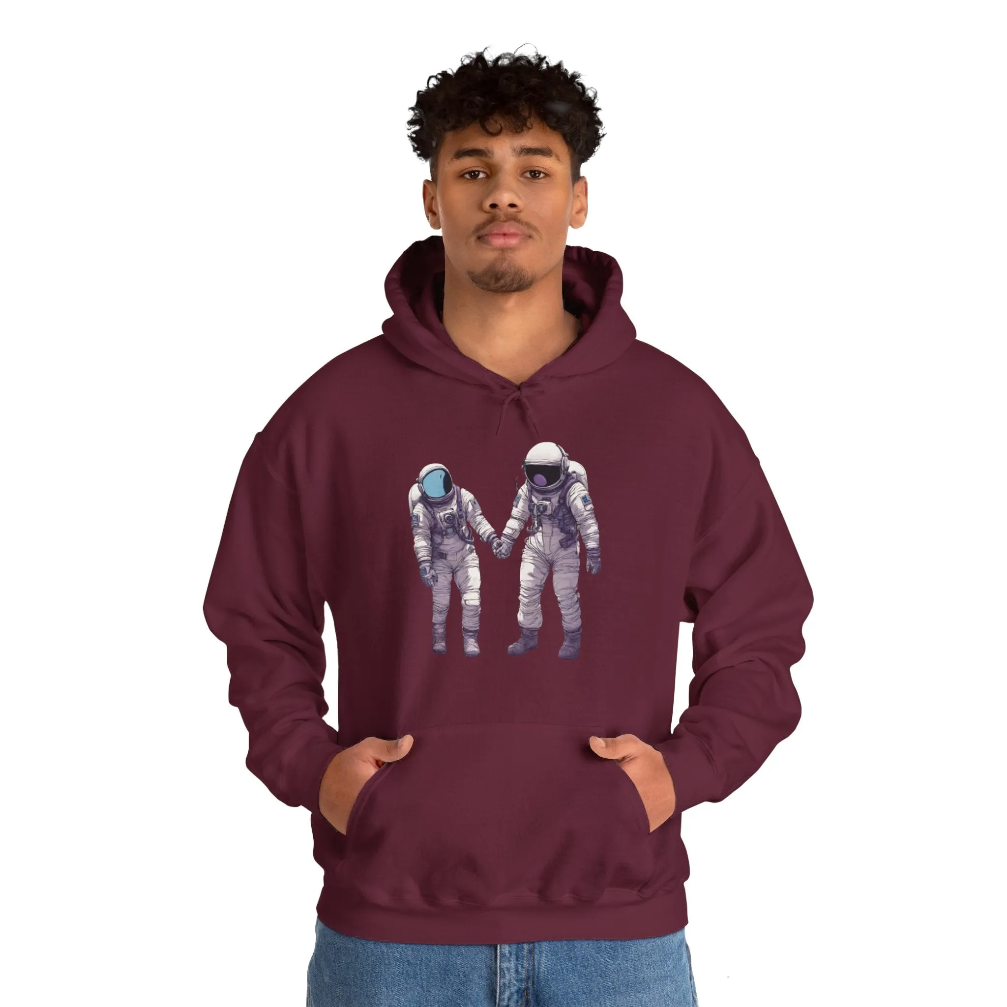 Next To You Astronaut Spaceart Sci-Fi Hoodie