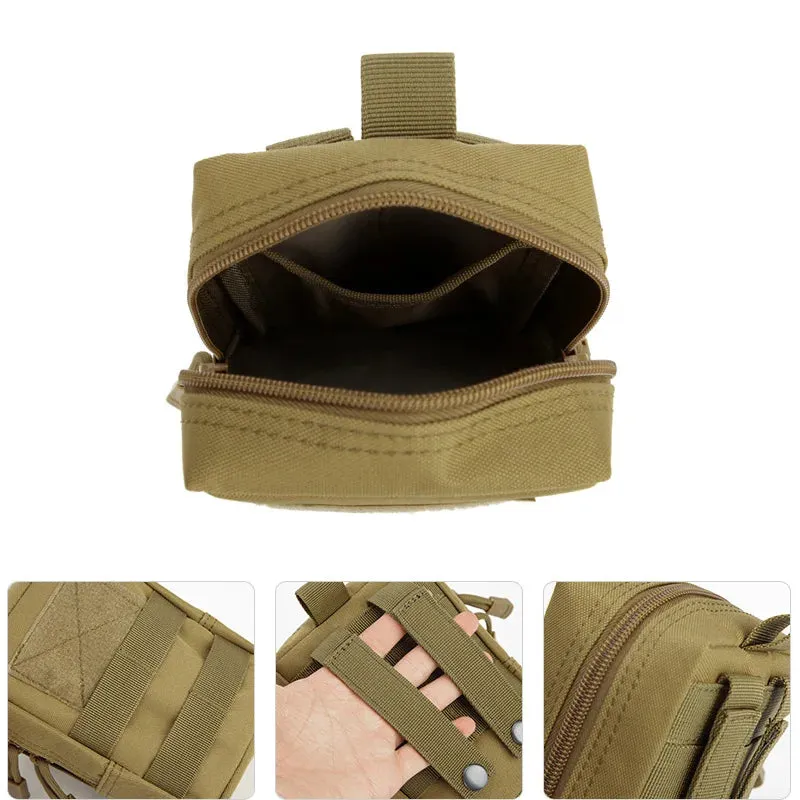 Nylon Tactical Molle Waist Bag - Outdoor Military Fanny Pack