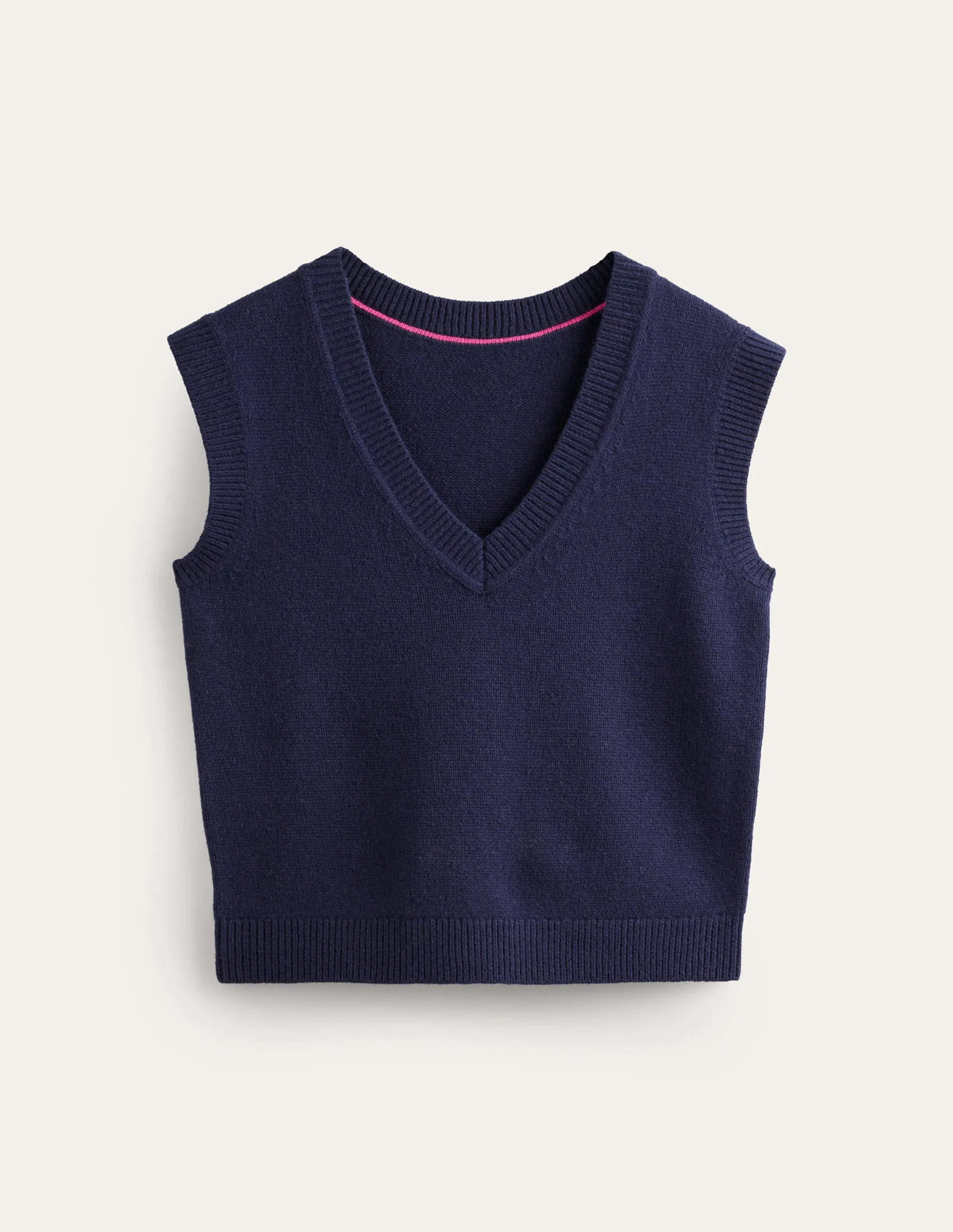 Olivia Merino Tank-Navy