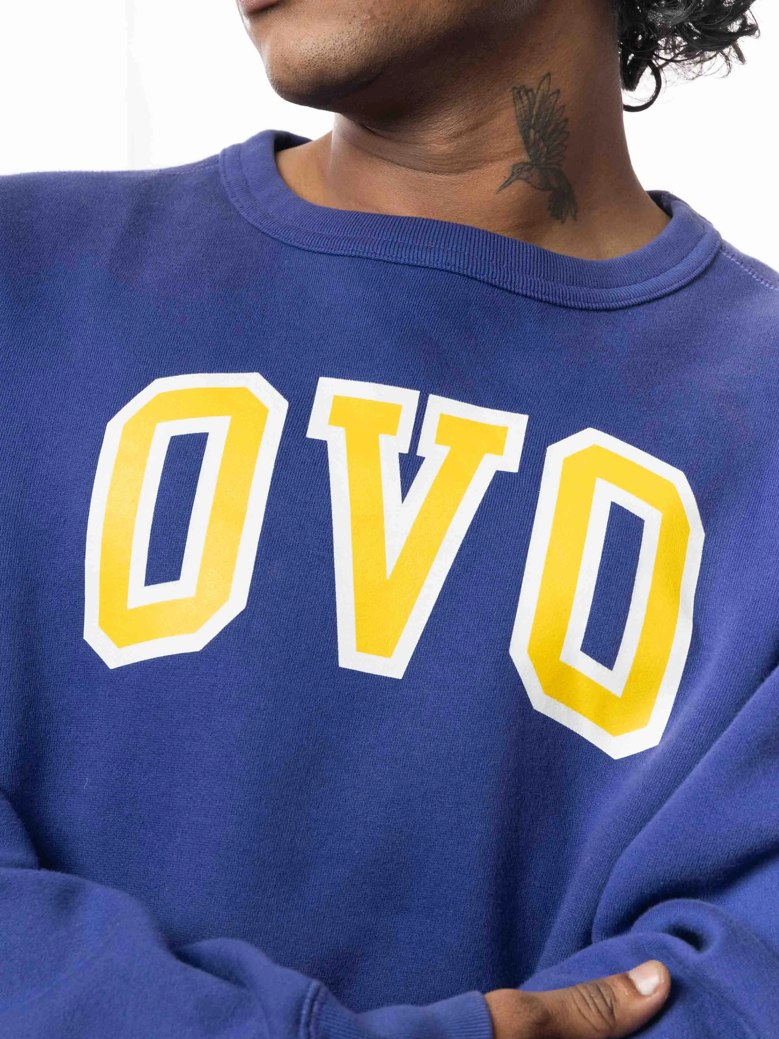 OVO Classic Arch Crewneck Spectrum Blue