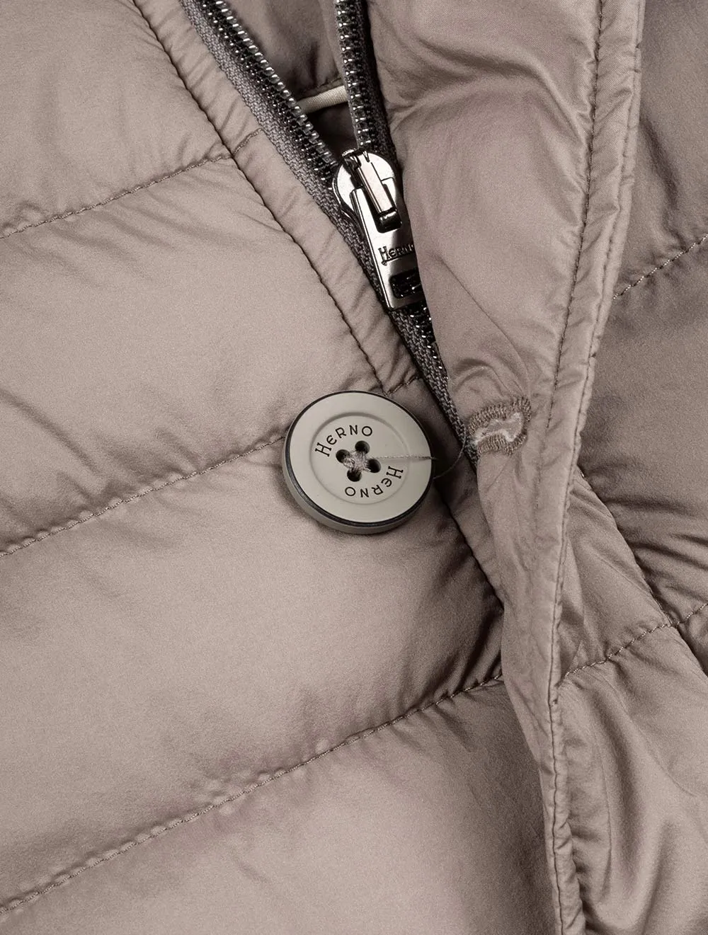 Padded Woven Jacket Grey