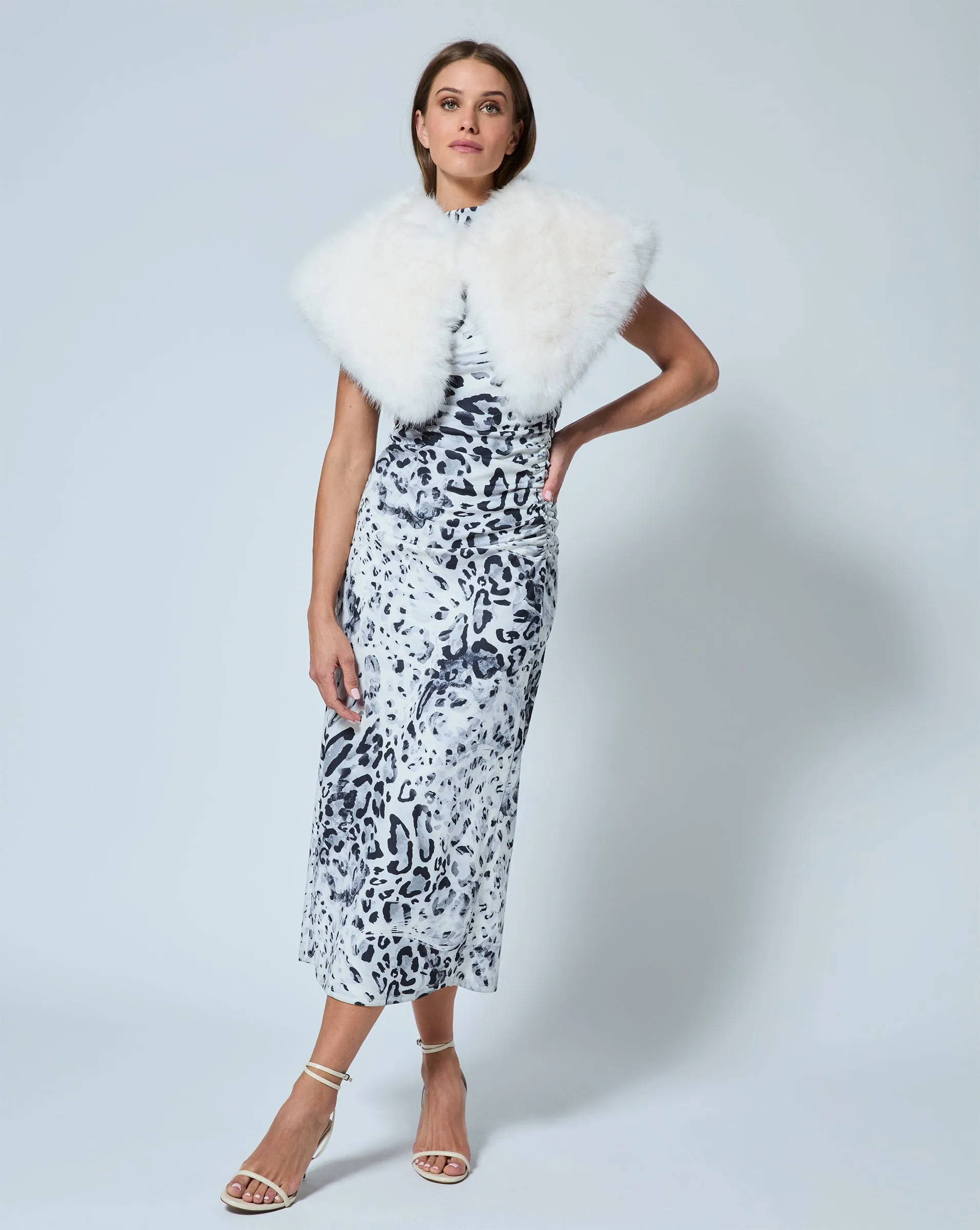 Petite Fox Faux Fur Wrap