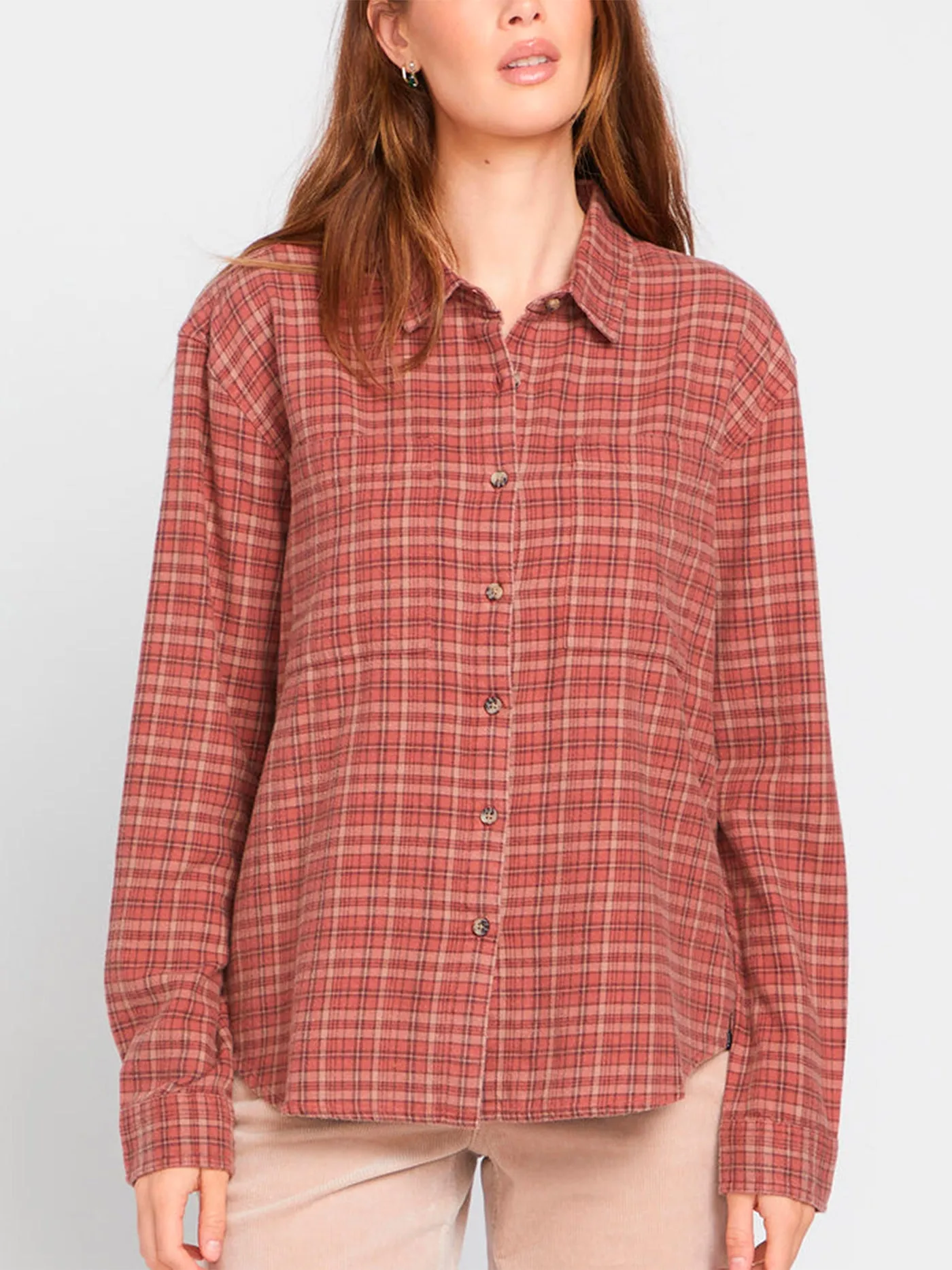 Plaid To Meet U 2 Long Sleeve Buttondown Shirt