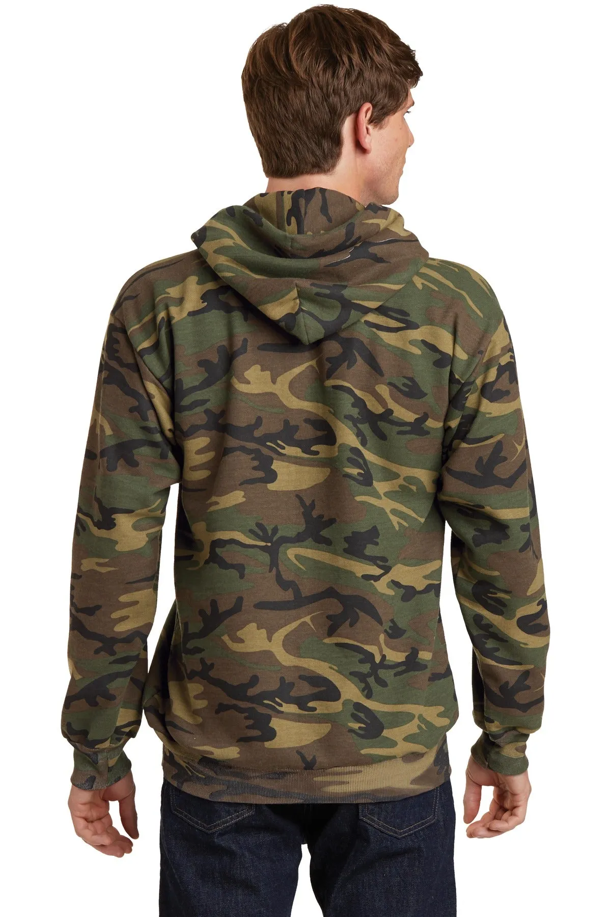 Port & Company Core Fleece Camo Pullover Hooded Sweatshirt. PC78HC