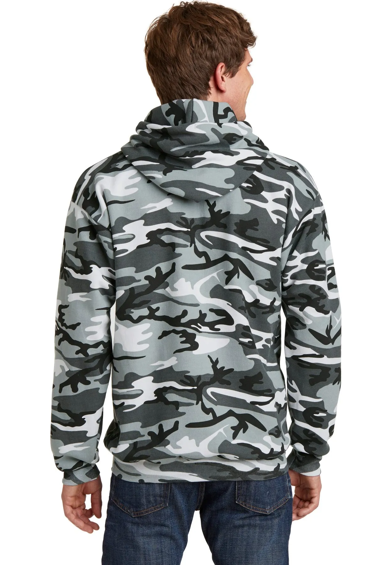 Port & Company Core Fleece Camo Pullover Hooded Sweatshirt. PC78HC