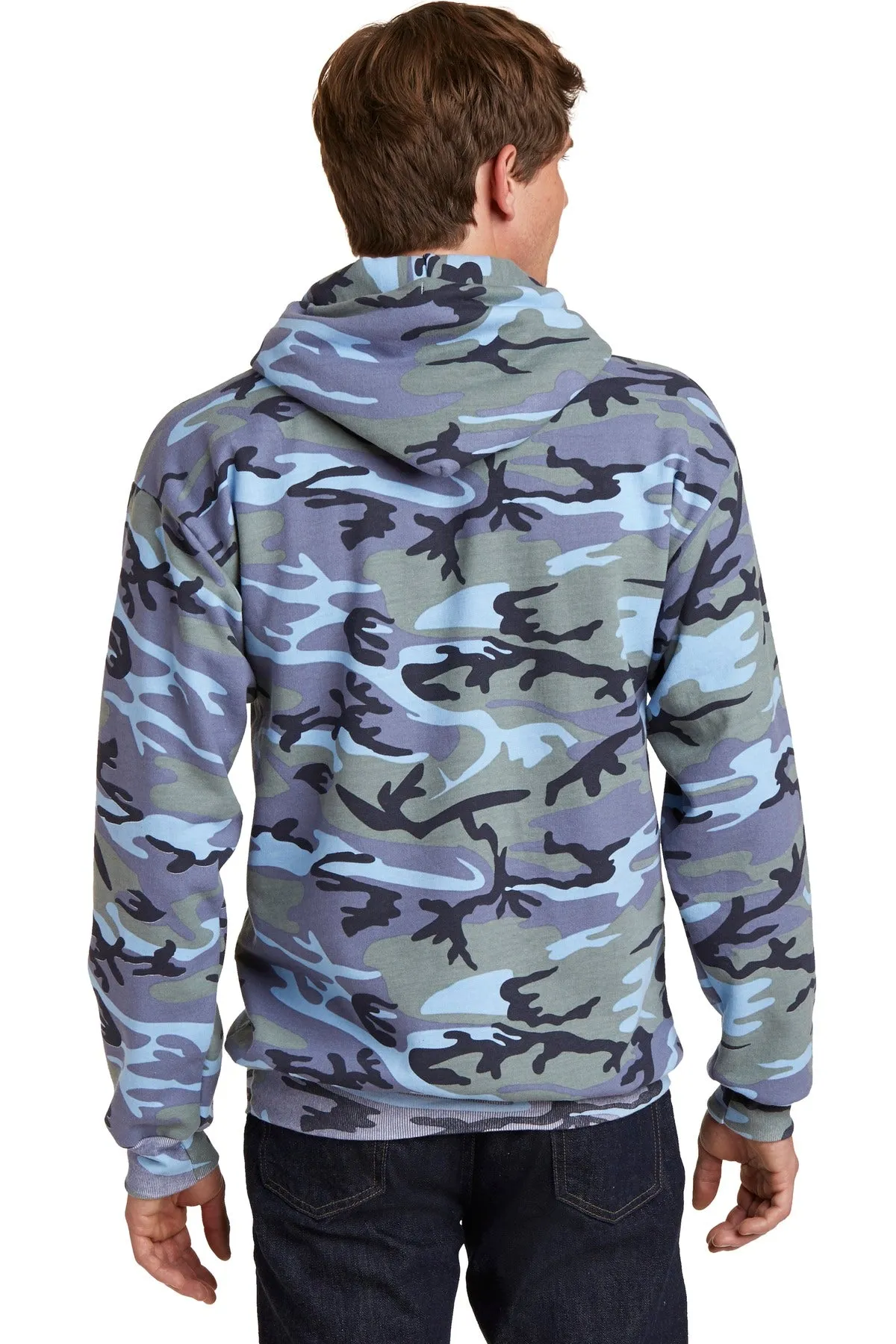 Port & Company Core Fleece Camo Pullover Hooded Sweatshirt. PC78HC