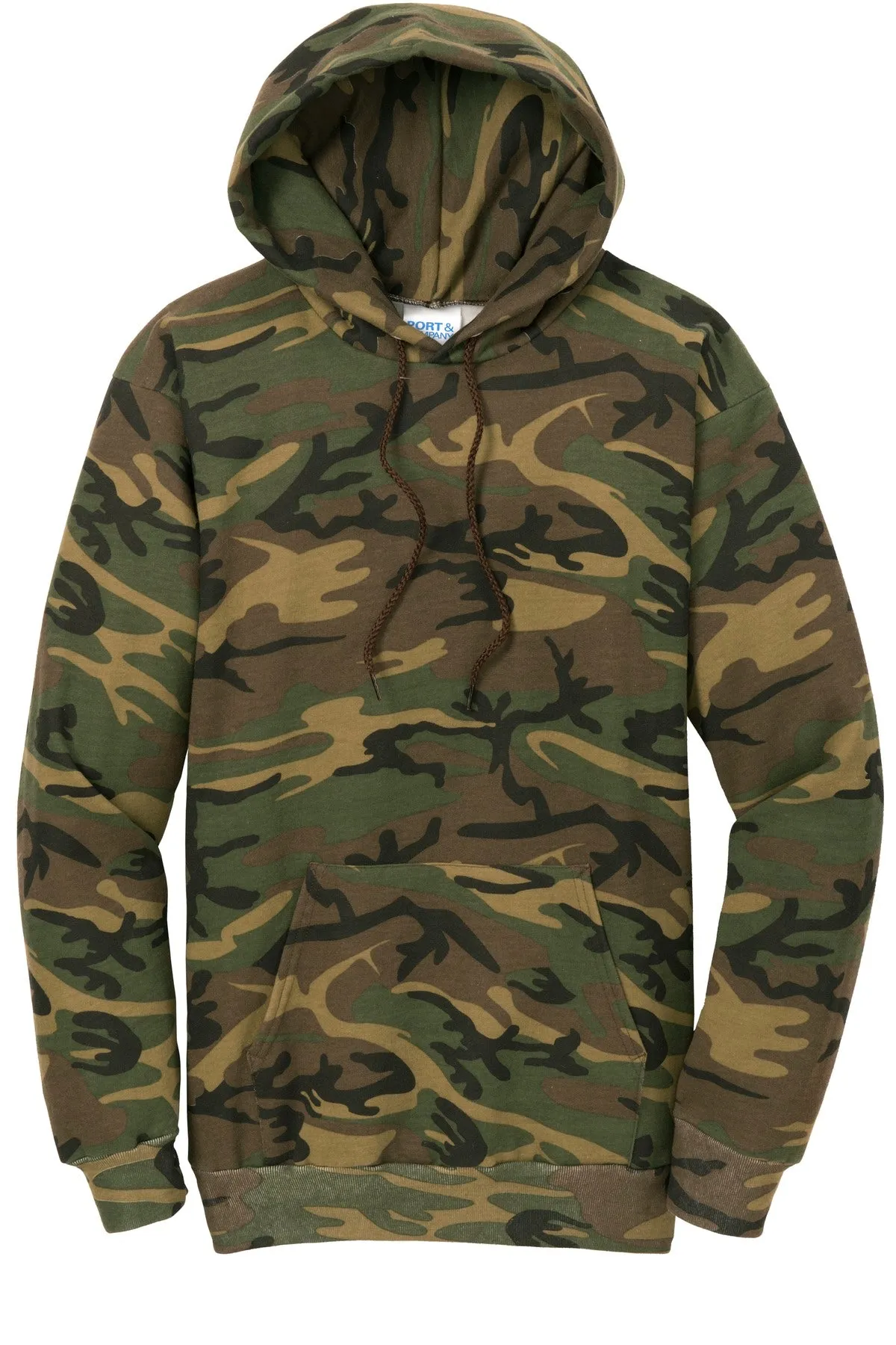 Port & Company Core Fleece Camo Pullover Hooded Sweatshirt. PC78HC