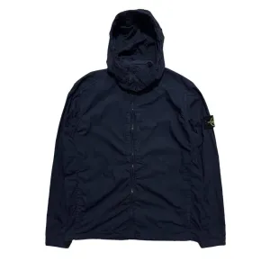 Stone Island Navy Foldable Hooded Overshirt