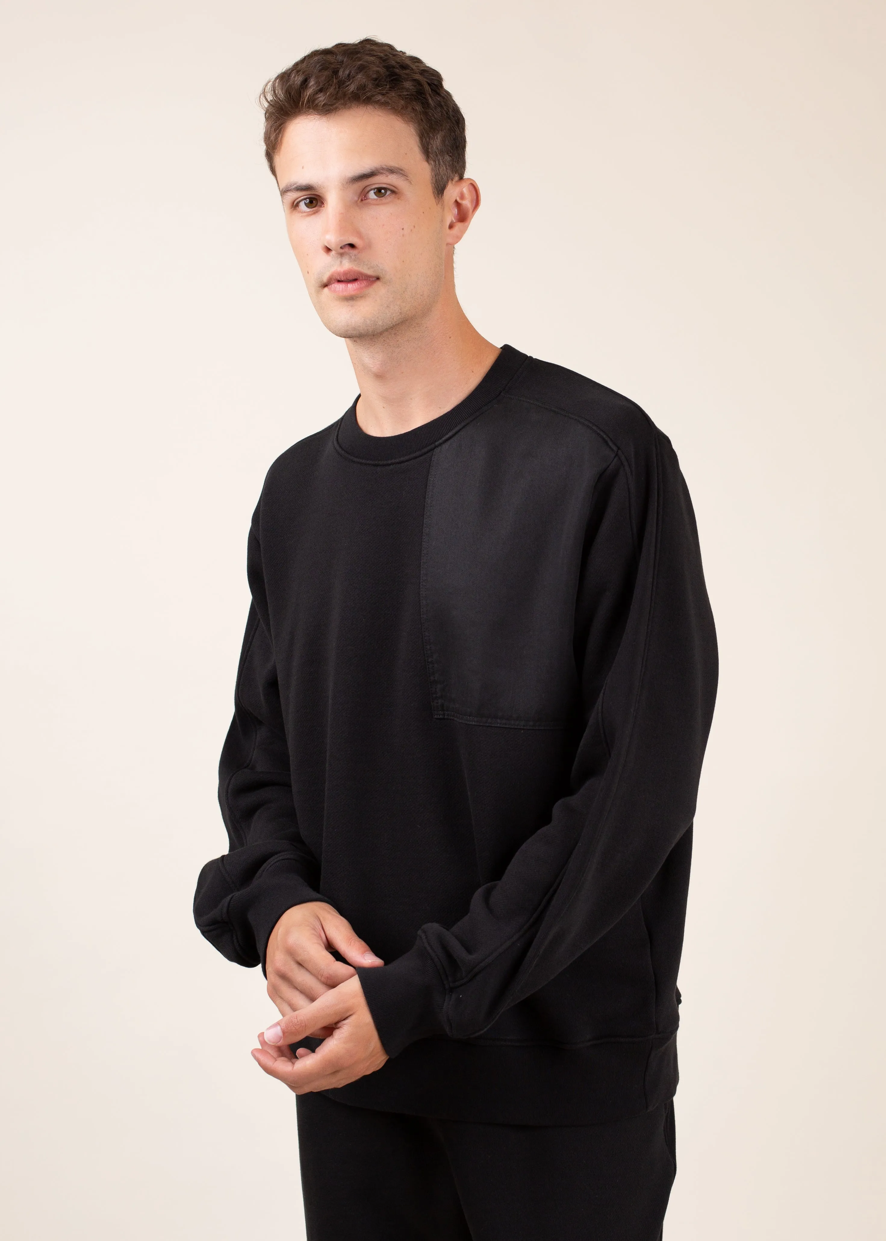 Tencel Patch Crewneck