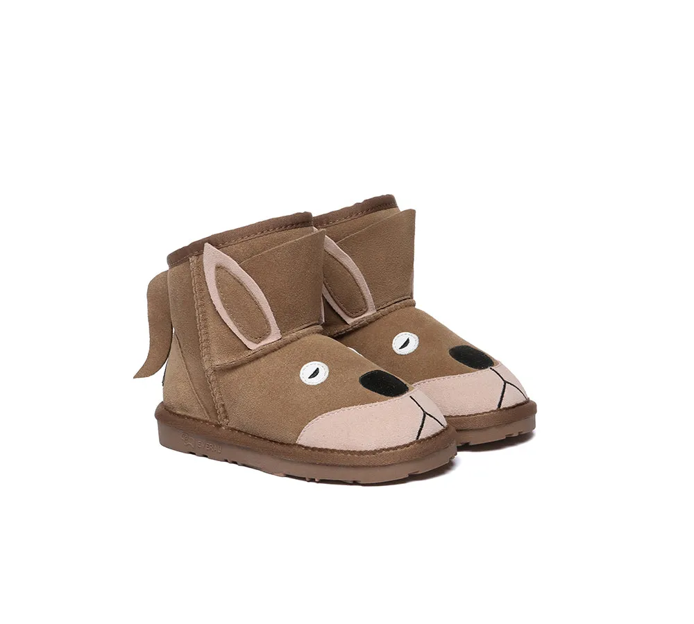 UGG Boots Kids Sheepskin Wool Kangaroo Kids Plus