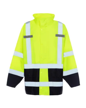 UHV822 HiVis Waterproof Rain Jacket with Teflon™ Fabric Protector