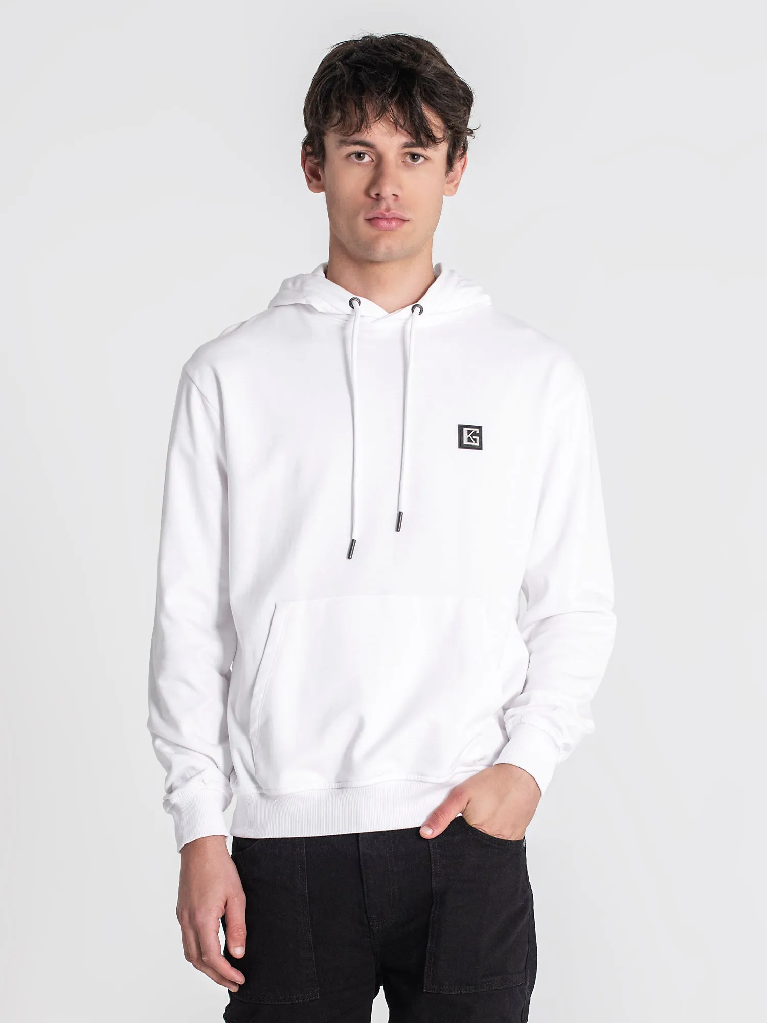 White Alert Hoodie