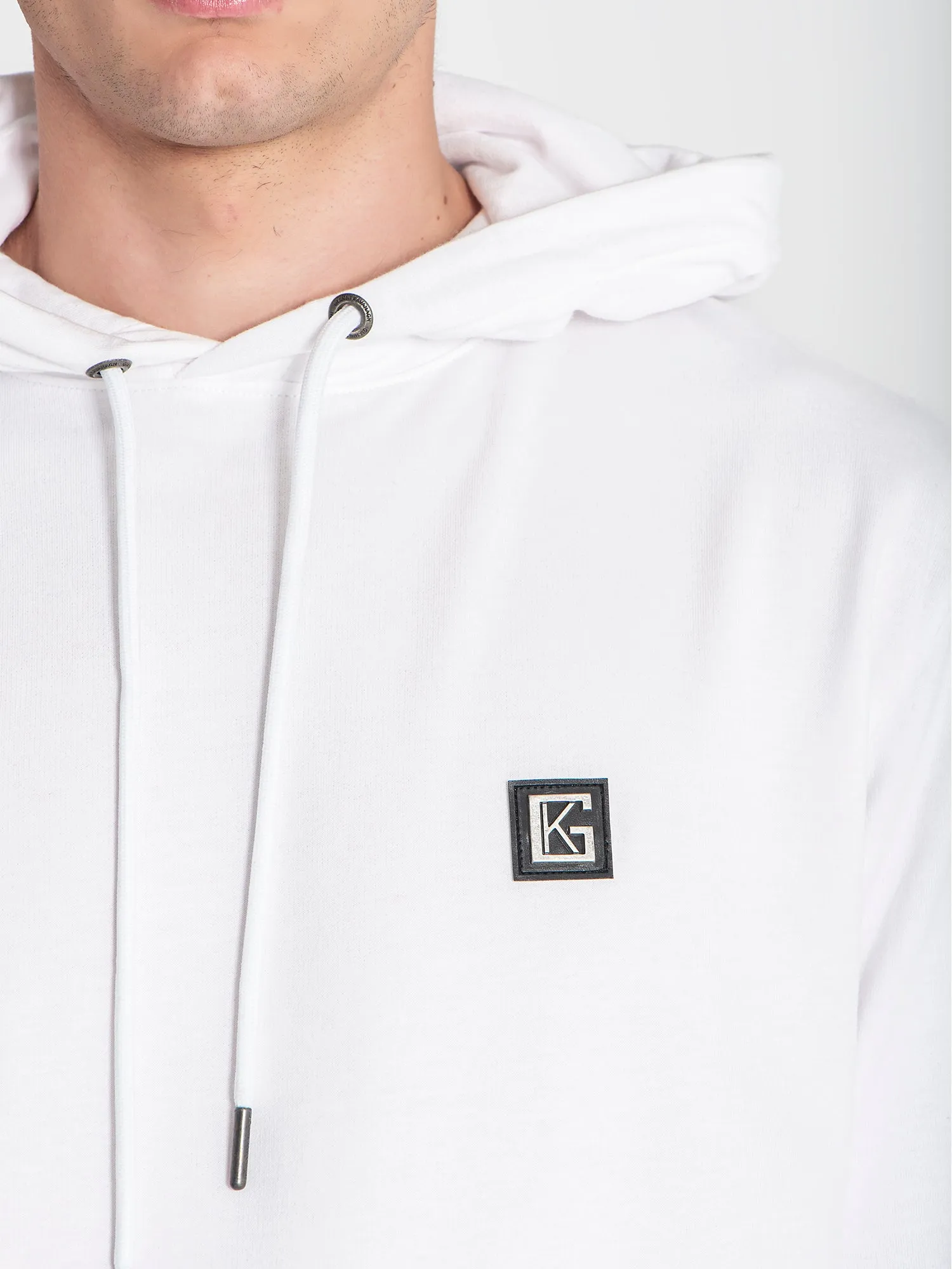 White Alert Hoodie