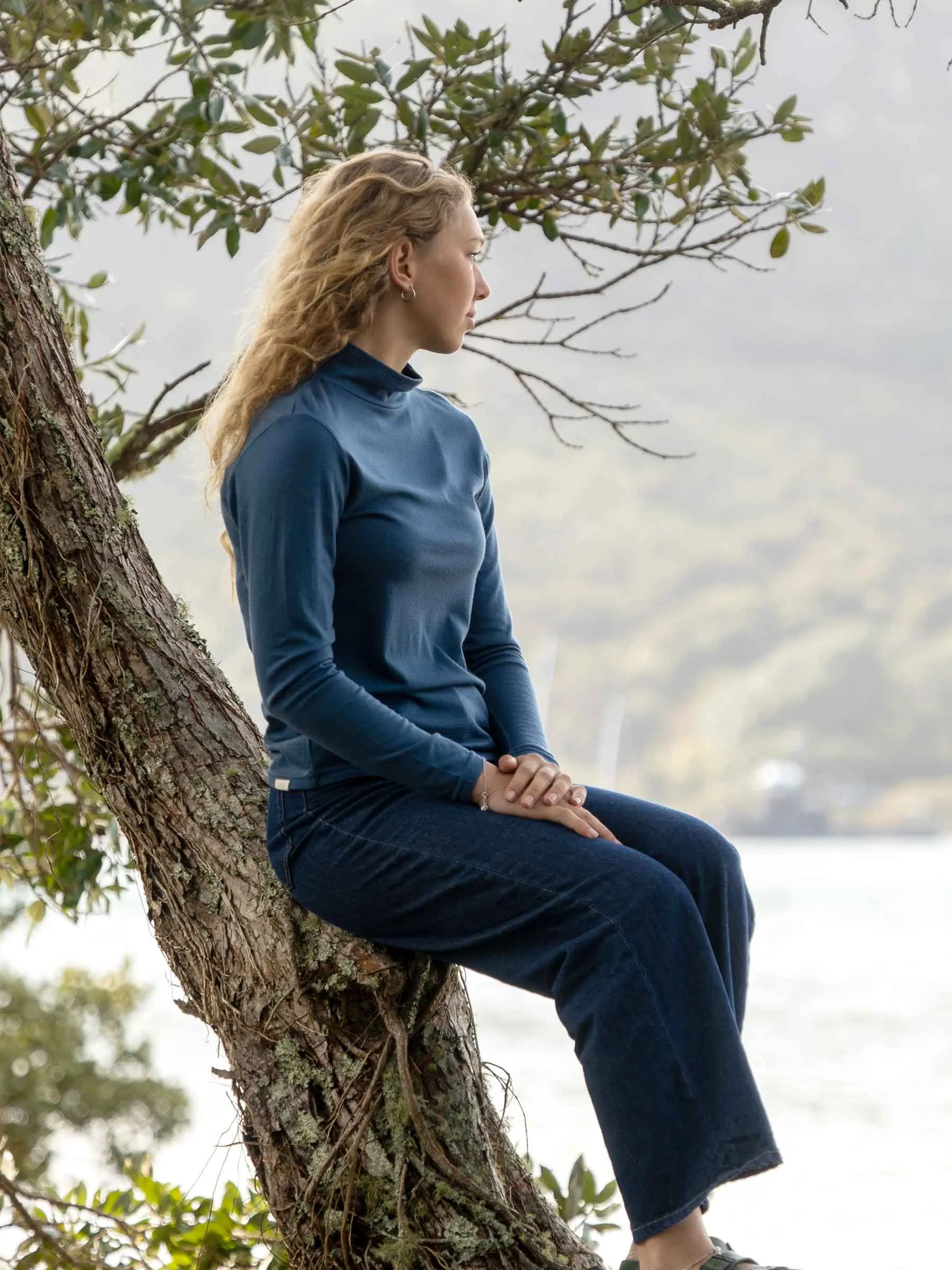 Women's Opua Mockneck Navy