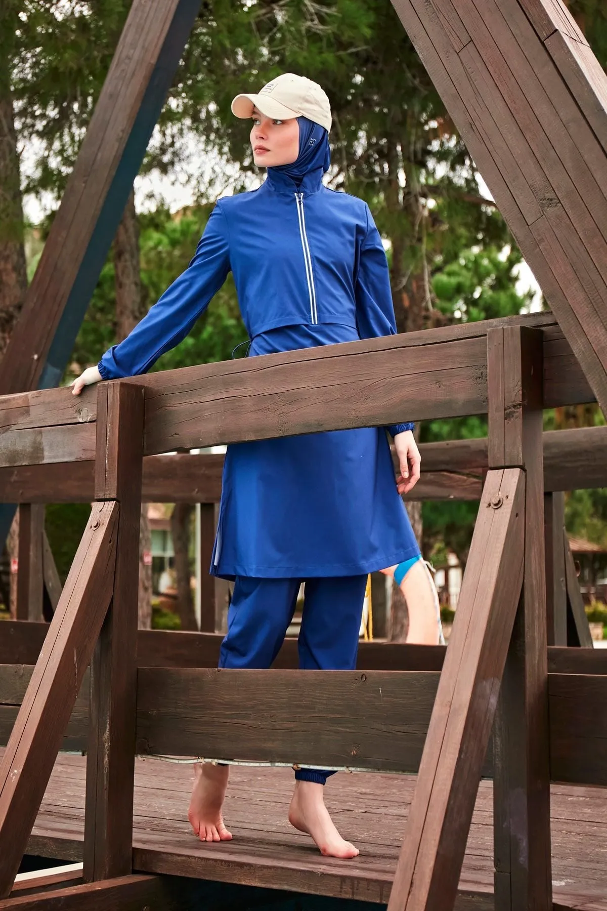 Woven Burkini Modest Swimwear M2435