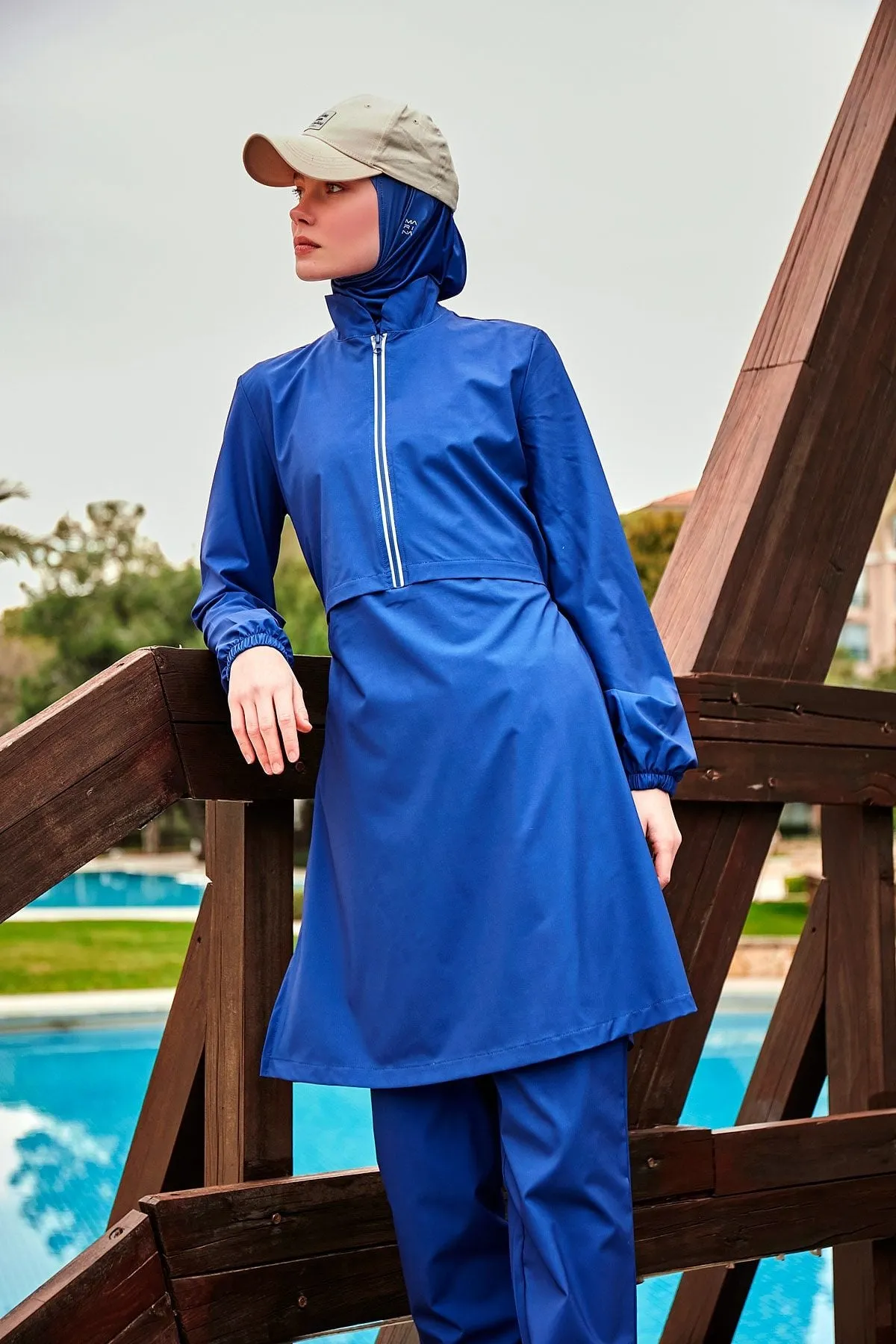 Woven Burkini Modest Swimwear M2435