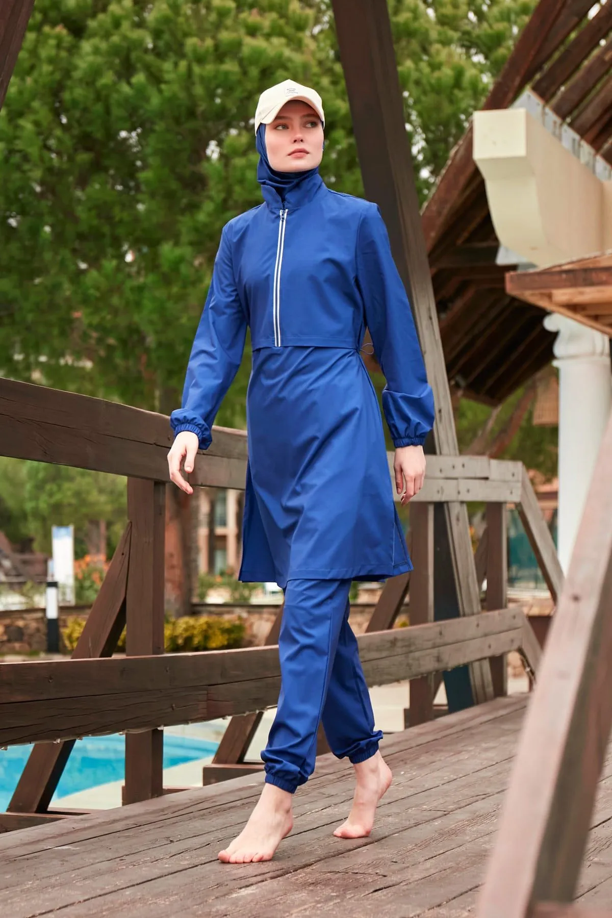 Woven Burkini Modest Swimwear M2435